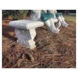 3 PC CONCRETE BENCH, 58 IN X 16 IN X 17 IN