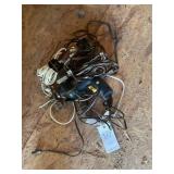 GROUP INCLUDING 3/8 IN ELECTRIC DRILL AND MISC EXT