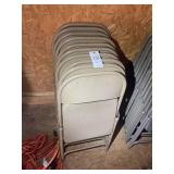 GROUP OF 10 METAL FOLDING CHAIRS