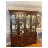 SUMTER CABINET COMPANY 2 PIECE LIGHTED CHINA CABIN