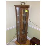 TWO DOOR CURIO CABINET, 24 IN X X 70 IN