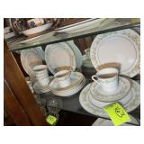 GROUP OF COTILLION CHINA GOLDEN REGAL PATTERN APPR
