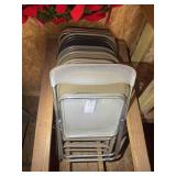 GROUP OF 10 METAL FOLDING CHAIRS
