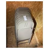 GROUP OF 10 METAL FOLDING CHAIRS