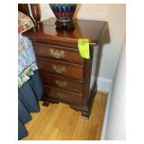 4 DRAWER NIGHT STAND, 18 IN X 14 IN X 28 IN, NO CO