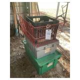GROUP INCLUDING, PLASTIC TOTES, WIRE BASKET, DEAN