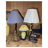 GROUP OF MISC TABLE LAMPS, 15 IN UP TO 32 IN TALL