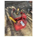 GROUP OF GAS CANS