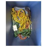 TOTE WITH MISC EXTENSION CORDS