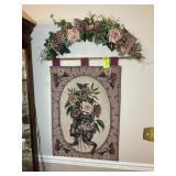 FLORAL WALL TAPPESTRY 32 IN X 37 IN