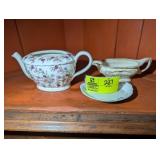 FOURTH SHELF CORNER CABINET INCLUDING GRAVY BOAT T