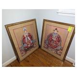 PAIR OF FRAMED AND MATTED PRINTS, EMPEROR AND EMPR