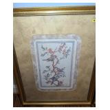 PAIR OF VINTAGE CHINOISERIE-STYLE BIRD LITHOGRAPH