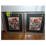 PAIR OF FRAMED AND MATTED PRINTS TITLED DAISY DIVI