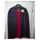 VINTAGE NAVY BLUE WOOL NURSES CAPE, WATTS HOSPITAL
