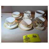 GROUP OF ANTIQUE COFFEE CUPS SOME APPEAR TO HAVE G