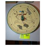 LIMITED EDITION DECORATIVE PLATE WITH MAN ON HORSE