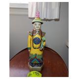 ORIENTAL THEMED HAND-PAINTED PORCELAIN FIGURINE AP