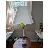 DECORATIVE TABLE LAMP GLASS AND METAL 35 AND 1/2 I