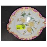 LARGE FLORAL THEMED DECORATIVE PLATTER APPEARS TO