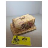 APPEARS TO BE ANTIQUE CHEESE OR BUTTER DISH, 7 AND