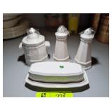 GROUP OF FALSE GRAPH SERVING PIECES BUTTER DISH SA
