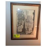 PARAPHRASED AND MATTED PRINTS 18 AND 1/2 IN BY 23