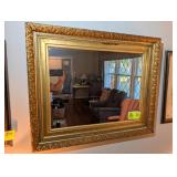 GOLD COLOR BRAIN WALL MIRROR 34 IN X 28 IN