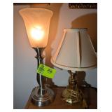 PAIR OF DECORATIVE TABLE LAMPS RICE COLOR 16 IN TA