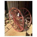 VINTAGE/ANTIQUE TWO WHEEL CHEMICAL FIRE CART, WHEE