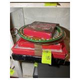 GROUP OF CHRISTMAS THEMED SERVING TRAYS, METAL AND