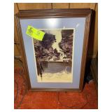 GROUP OF 4 WOOD FRAMED PRINTS, LANDSCAPE SCENES, 1