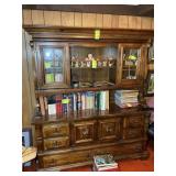 6 DRAWER 4 DOOR BOOK CASE, 66 IN X 22 IN X 75 IN,
