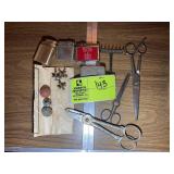 GROUP OF VINTAGE LIGHTERS, SCISSORS, ETC