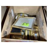 BOX WITH MISC PICTURE FRAMES