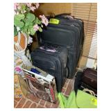 GROUP OF OLYMPIA LUGGAGE AND DOUBLE SIZE AIR BED