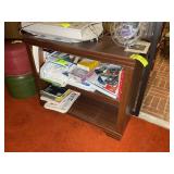 TWO TIER BOOK SHELF, 36 IN X 14 IN X 31 IN, NO CON