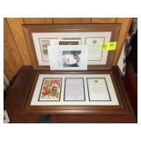 GROUP OF GEORGE AND LAURA BUSH PHOTOS, SOME FRAMED