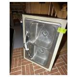 STAINLESS STEEL DOUBLE BOWL KITCHEN SINK WITH FAUC