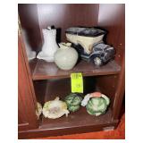 BOTTOM RIGHT OF CABINET INCLUDING, WATER PITCHER,