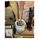 LARGE CERAMIC CROCK MARKED NO 4 16 IN TALL