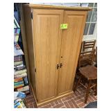 TWO DOOR CABINET, 32 IN X 24 IN X 64 IN, NO CONTEN