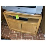 TWO DOOR TV STAND, 36 IN X 20 IN X 24 IN, NO CONTE