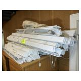 LARGE GROUP OF MINI BLINDS, APPROX 28.5 IN AND 44