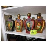 GROUP OF 4 VINTAGE BEAMS CHOICE LIQUOR BOTTLES