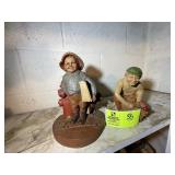 PAIR OF TOM CLARK FIGURINES, JOCK  7 IN TALL AND N