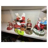 PAIR OF TOM CLARK FIGURINES, MR AND MRS CLAUSE, AN