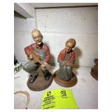 PAIR OF TOM CLARK FIGURINES, WILKES 8 IN TALL AND
