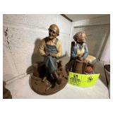 PAIR OF TOM CLARK FIGURINES, RACHEL 8 IN TALL AND