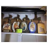 GROUP OF 5 VINTAGE LIQUOR BOTTLES, BEAMS CHOICE